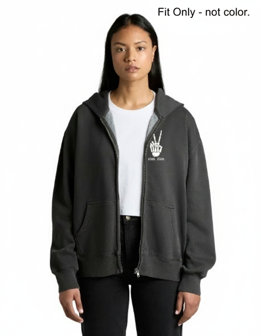ciao. ciao. relax faded women's zip hoodie.