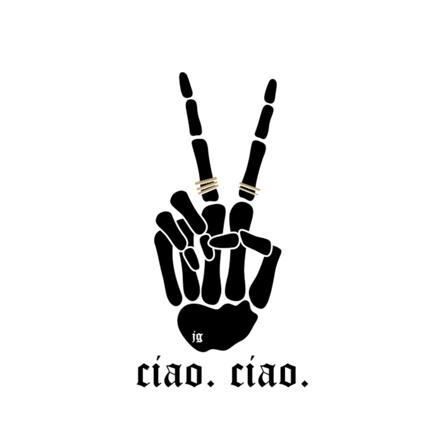 ciao. ciao. stickers.