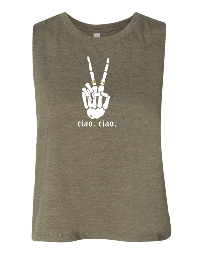 ciao. ciao. women's cropped tank
