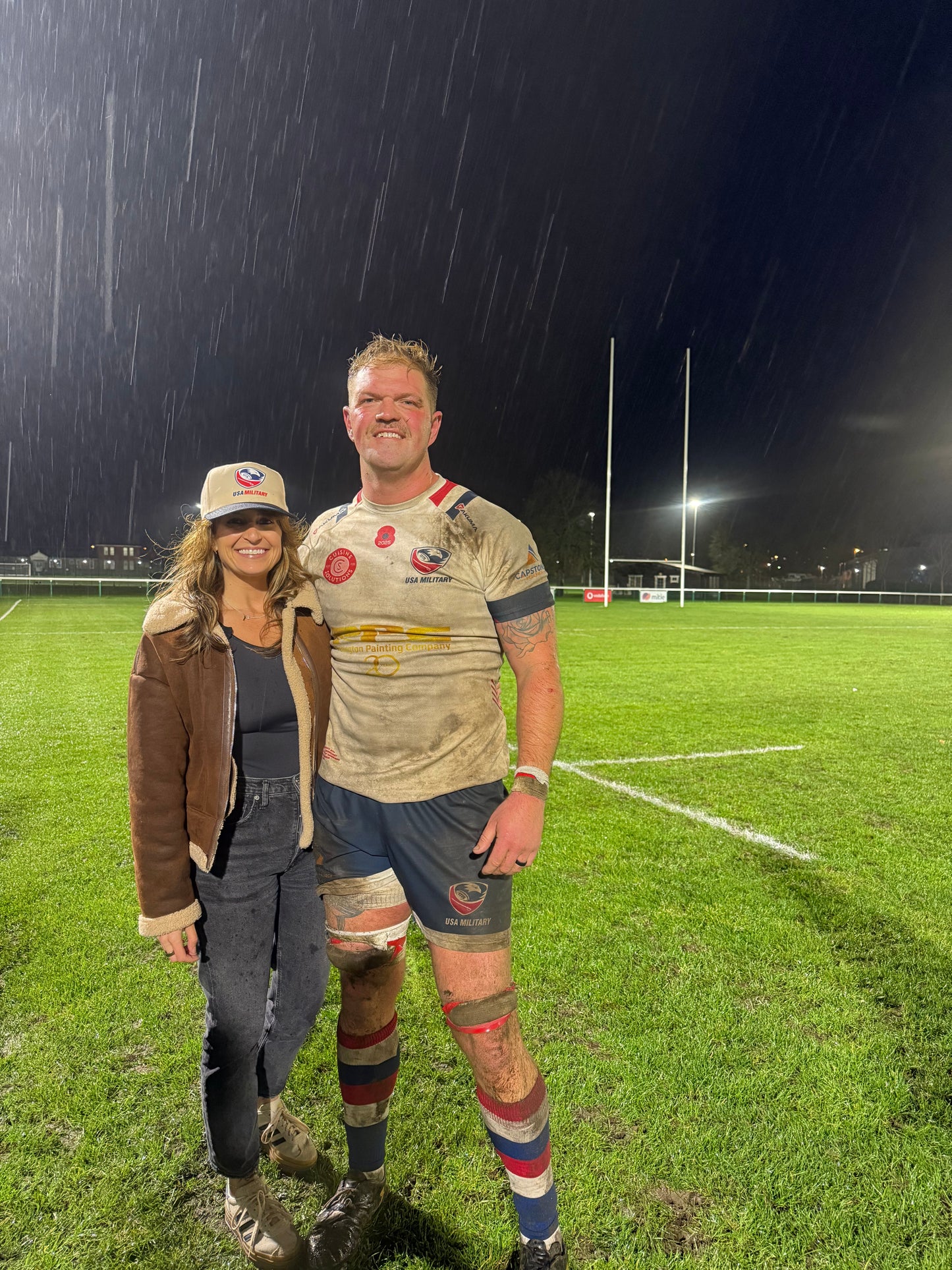 ciao. ciao. x USA Military Rugby Hat.