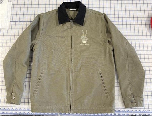ciao. ciao. canvas cord collar jacket.