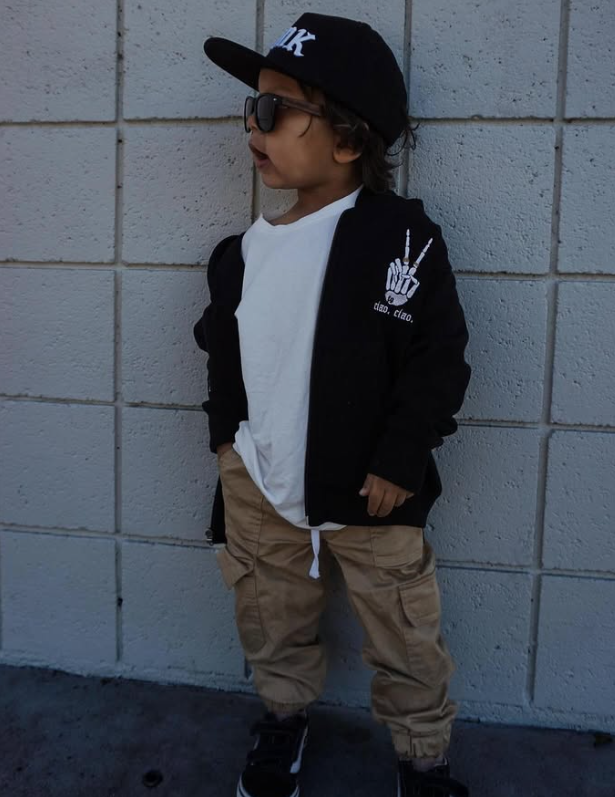 ciao. ciao. bambino zip hoodie.