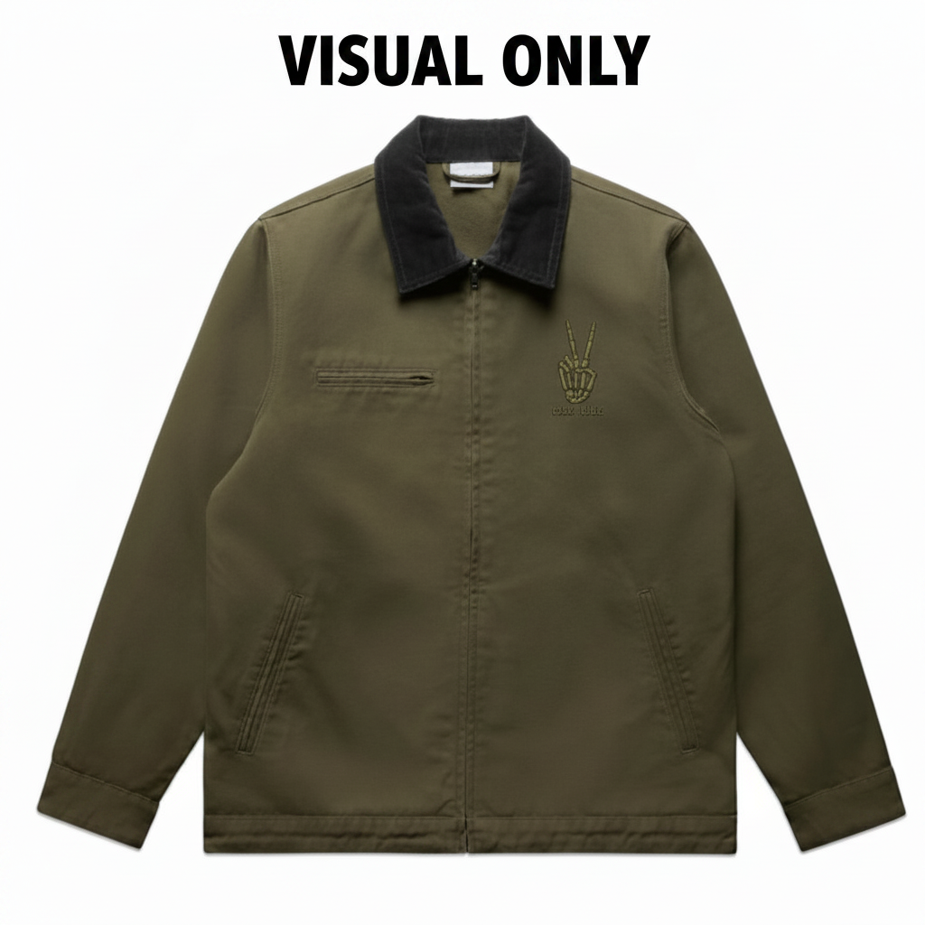 ciao. ciao. canvas cord collar jacket.