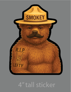Ruck For Lefty Sticker - Smokey that you?