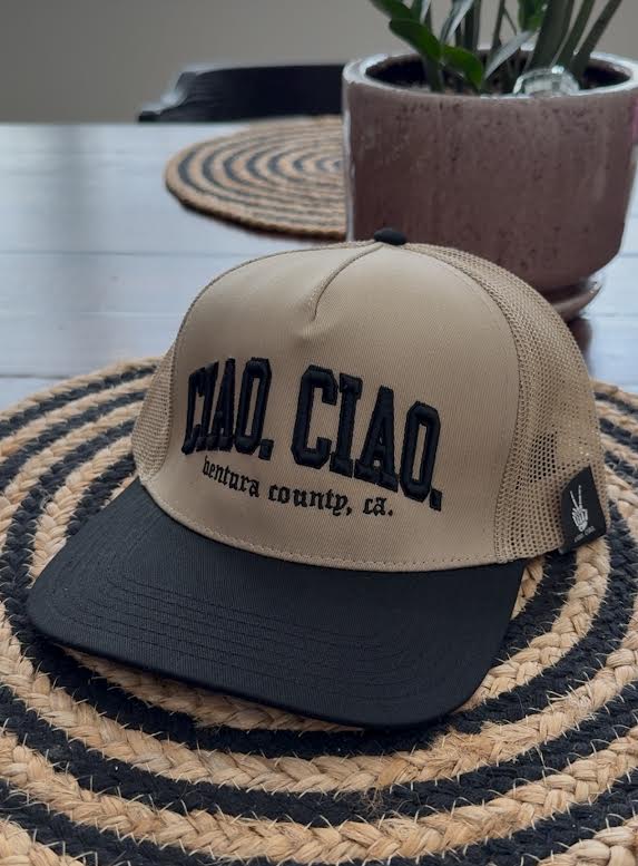 ciao. ciao. ventura hat.